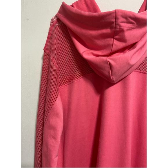 ACX Activewear Flow Mesh Hoodie Pink Long Sleeve 2X Lightweight - Picture 8 of 9